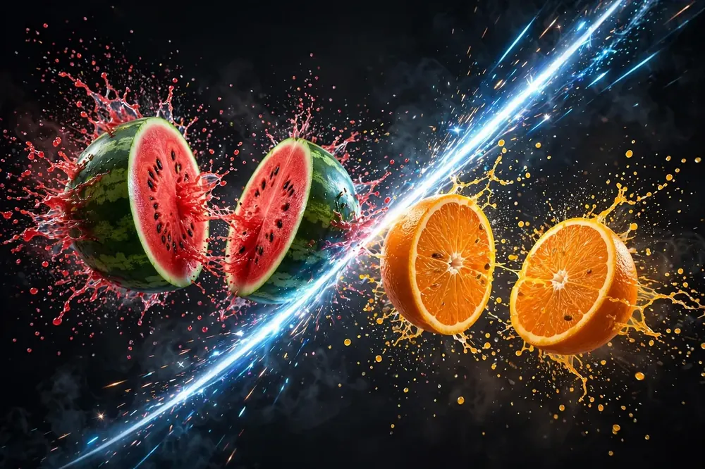 Slice Rush — swipe to slice flying fruit, dodge the bombs, chase the combos